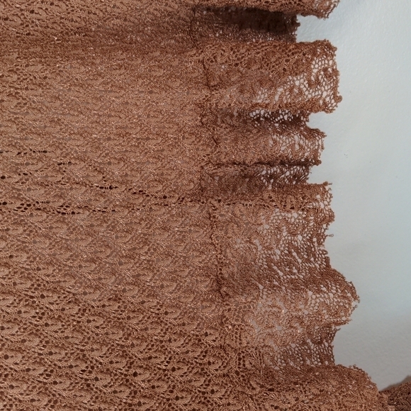 Ombre knit ruffle tie front cardigan - Picture 9 of 9